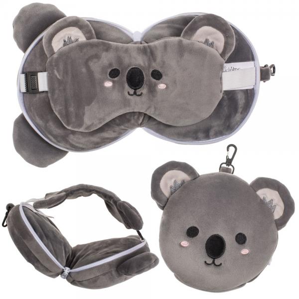 Koala Plush Rejsepude med jenmaske