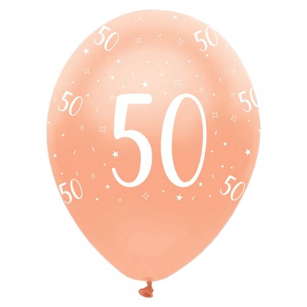 50-rs Balloner Pearlised Rosaguld