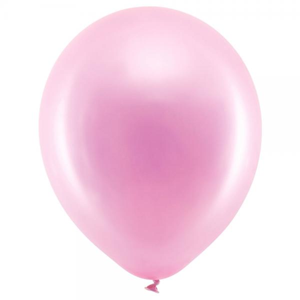 Rainbow Sm Latexballoner Metallic Pink