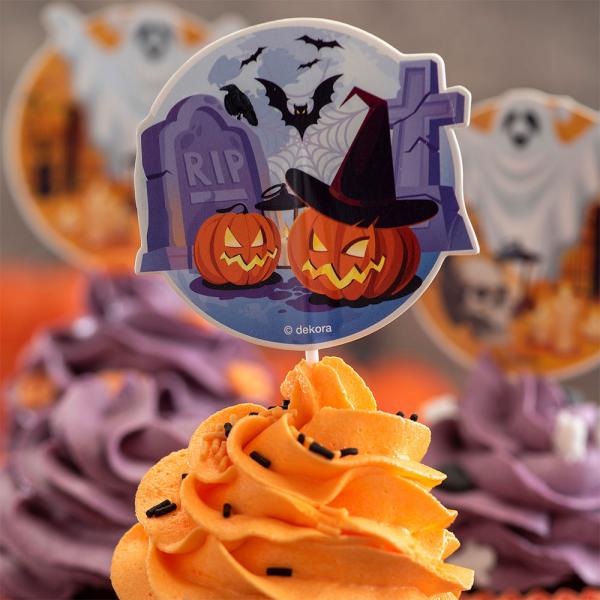 Halloween Cupcakes og Cake Toppers St