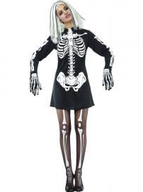 Skeletkjole Kostume