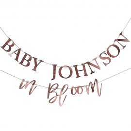 Baby In Bloom Guirlande DIY Rosaguld