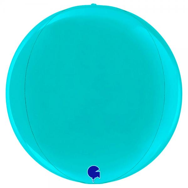 Globe Folieballon Tiffany