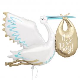 It's a Boy Folieballon Stork