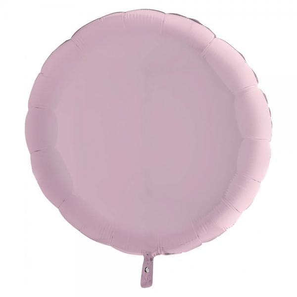 Stor Rund Folieballon Pastel Pink