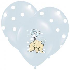 Baby Shower Balloner Elefant Mix Blå