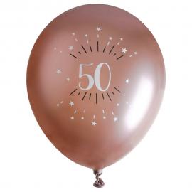 Balloner 50 år Birthday Party Rosaguld