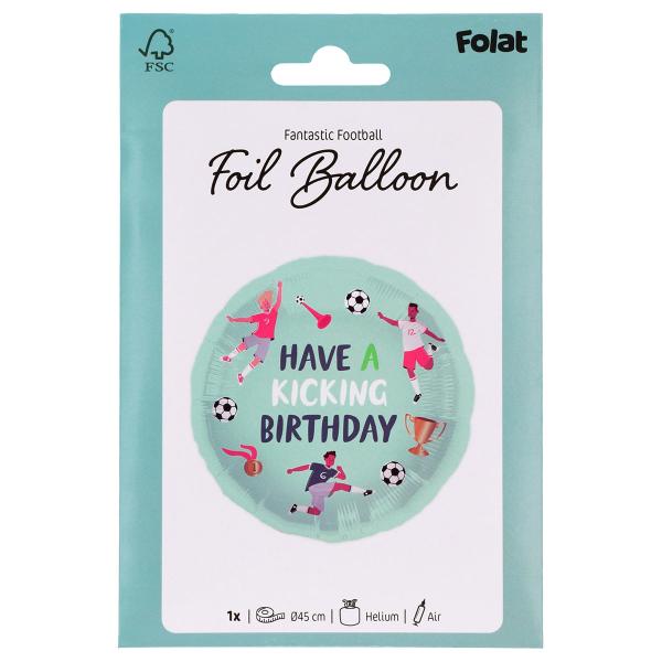 Folieballon Have A Kicking Birthday 45 cm