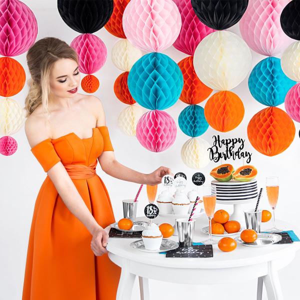 Hængende Honeycomb Lys Lys Cremefarvet 20 cm