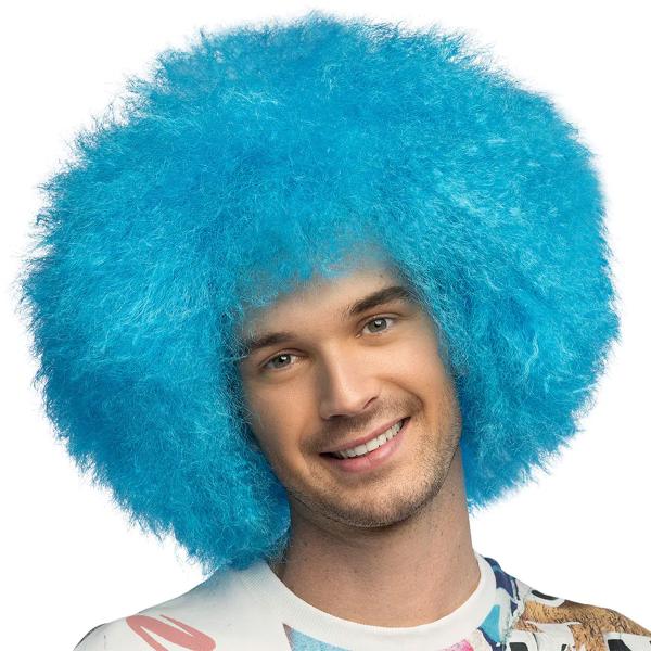 Afroparyk Neonblå