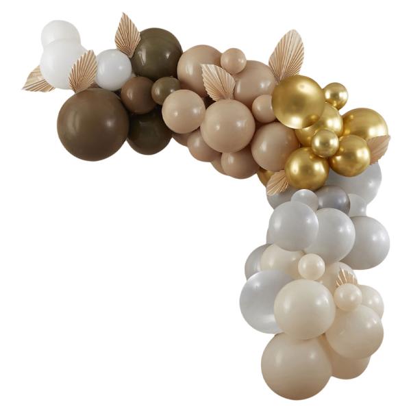 Ballonbue Sæt med Dekorationer Brun/Nude