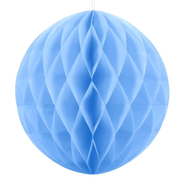 Hængende Honeycomb Lyseblå 40 cm