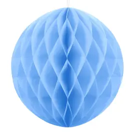 Hængende Honeycomb Lyseblå 40 cm