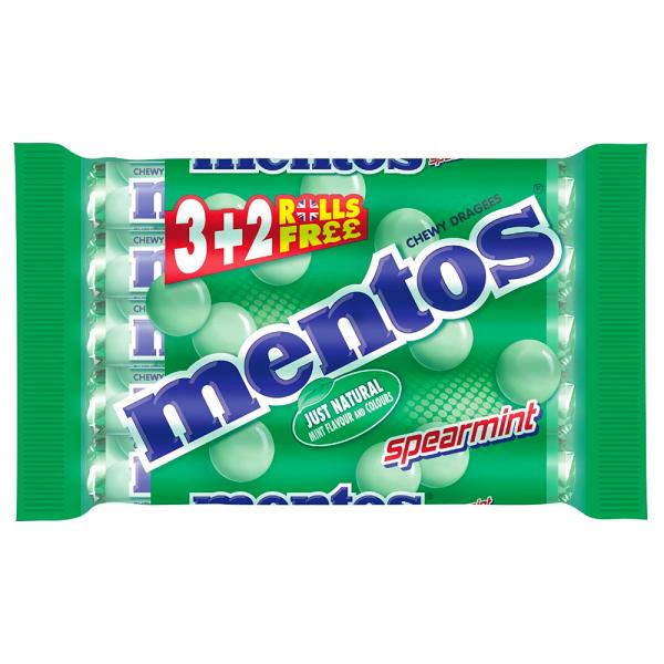 Mentos Spearmint 5-pak