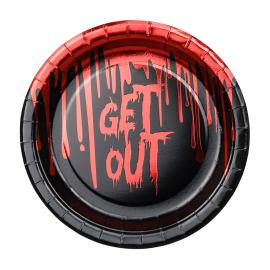 Papirasietter Get Out Sort/R&oslash;d