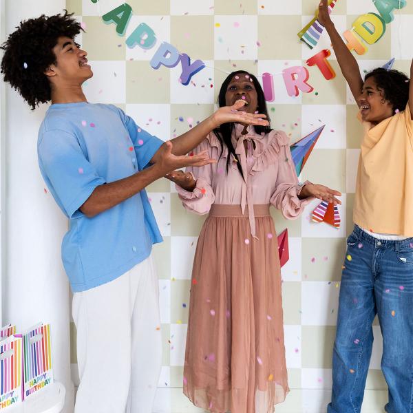 Konfetti Prikker Flerfarvet 300-pak