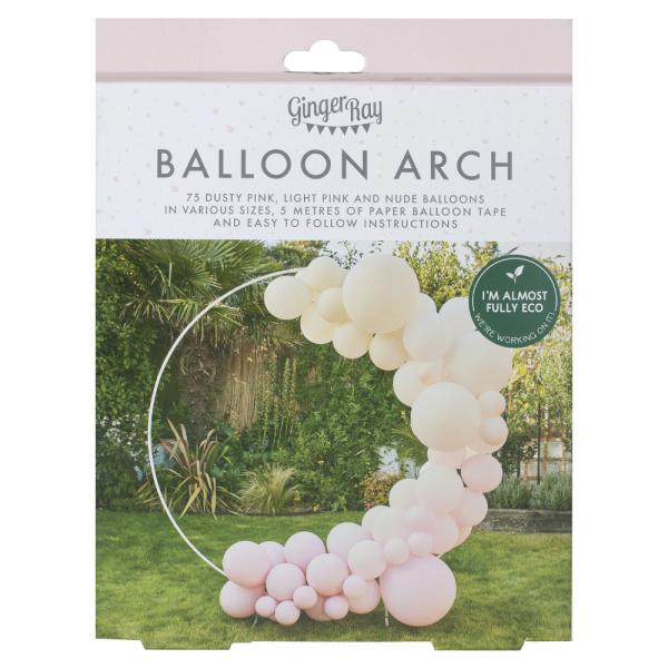 Ballonbue Sæt Nude og Lyserød