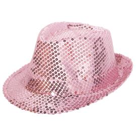 Trilby Hat Pink Pailletter