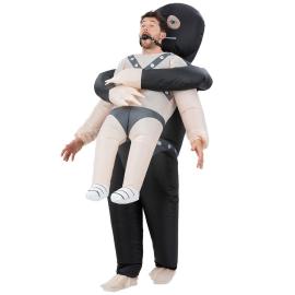 Oppustelig Carry Me Kidnapper Kostume