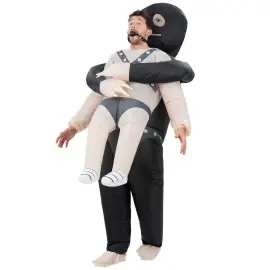 Oppustelig Carry Me Kidnapper Kostume