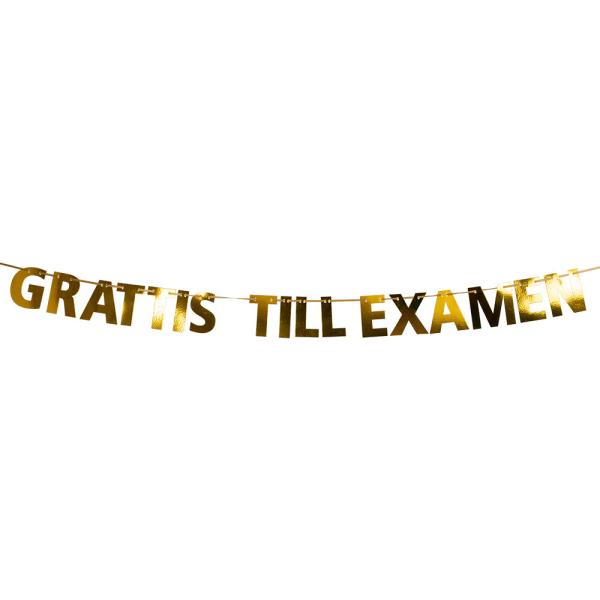 Grattis Till Examen Guirlande Guld