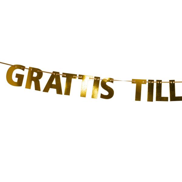 Grattis Till Examen Guirlande Guld