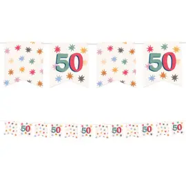 Flagguirlande med Stjerner 50 år