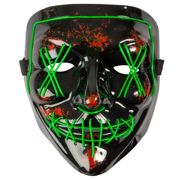 El Wire Purge LED Maske Grøn