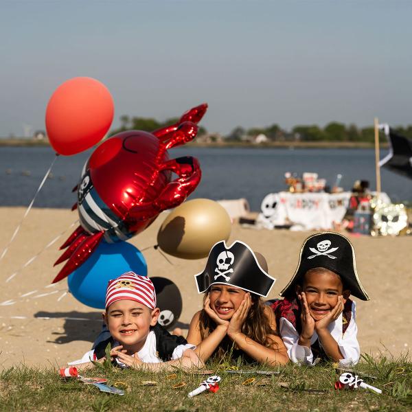 Folieballon Piratkrabbe 90 x 74 cm