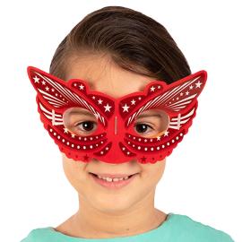 Glow Maske Sommerfugl B&oslash;rn