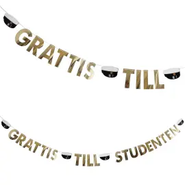 Grattis Till Studenten Guirlande 4 Meter