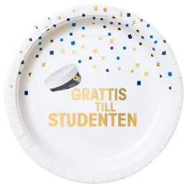 Grattis Till Studenten Paptallerkener