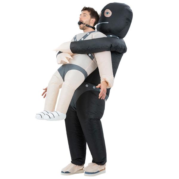 Oppustelig Carry Me Kidnapper Kostume