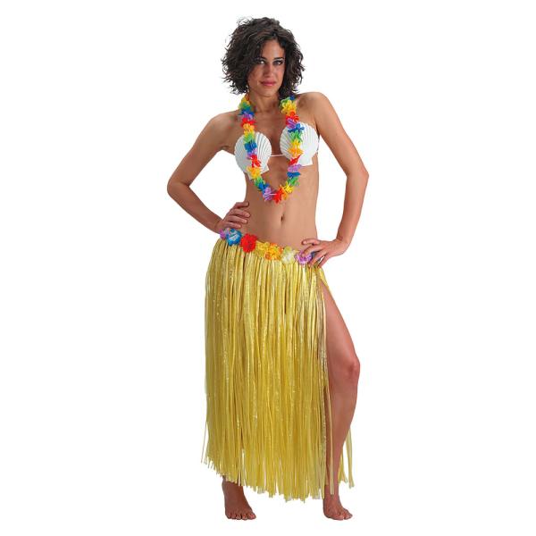 Hawaii Gul Nederdel Og Lei-Krans