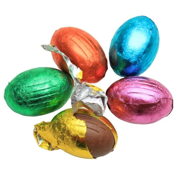 Chokoladeæg med Hasselnøddecreme/Flager 1kg