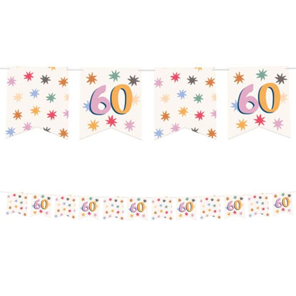 Flagguirlande med Stjerner 60 år