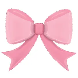 Folieballon Sløjfe Lyserød