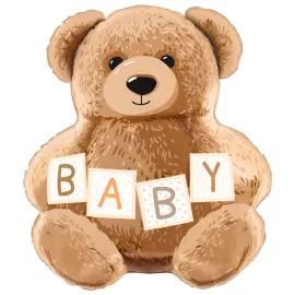 Folieballon Siddende Bamse