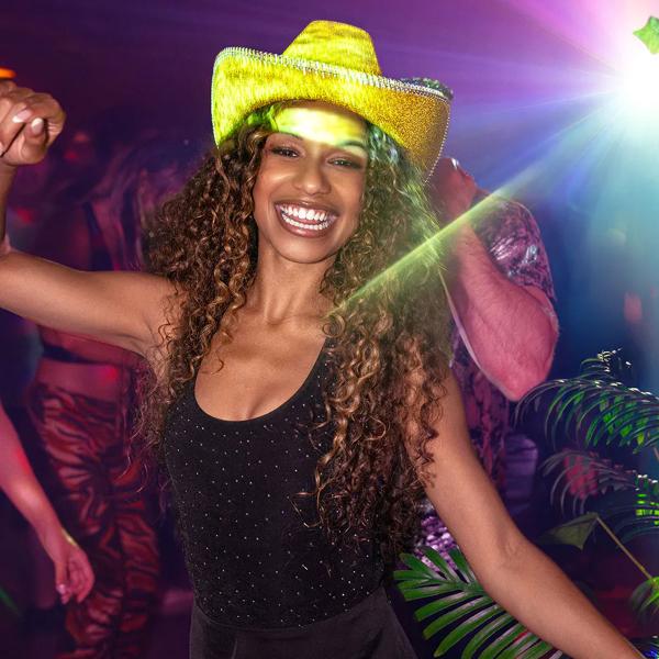 Cowboyhat Glitrende Guld