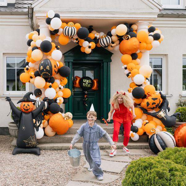 Folieballon Fugleskræmsel Stående Sort