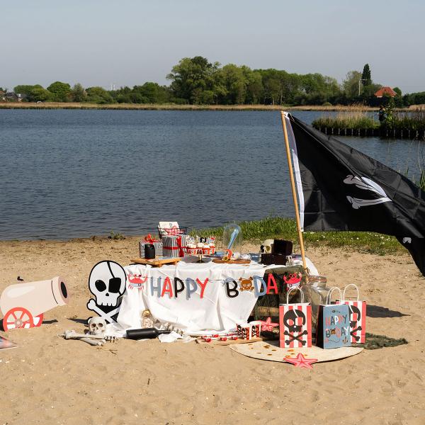 Folieballon Piratskib Stående 70 x 81 cm