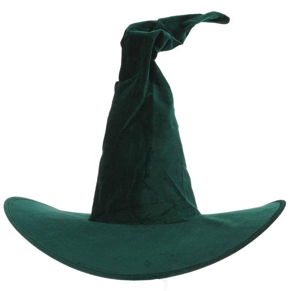 Heksehat Smaragdgrøn Velour