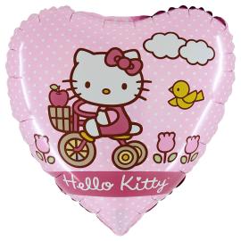 Folieballon Hello Kitty Bike