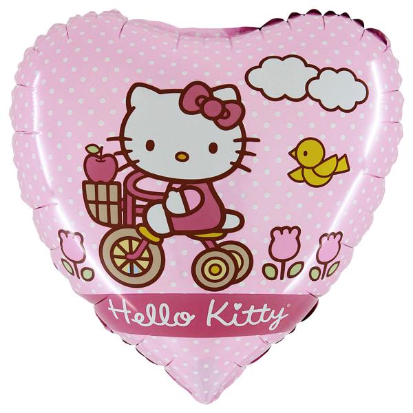 Folieballon Hello Kitty Bike