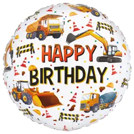 Folieballon Happy Birthday Byggek&oslash;ret&oslash;jer