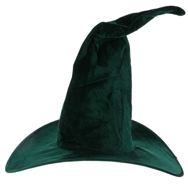 Heksehat Smaragdgrøn Velour