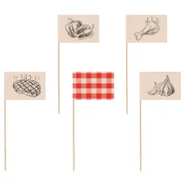 Partypicks med Grilltema 12-pak
