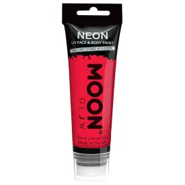 Moon Glow Neon UV Krops- & Ansigtsfarve Rød 75 ml