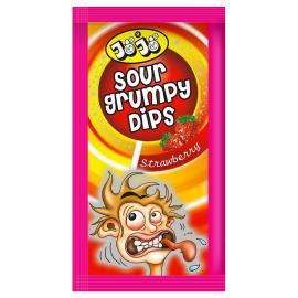 Jordb&aelig;r Slikkepind med Surt Pulver 15g