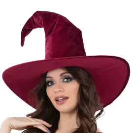 Heksehat Vinrød Velour